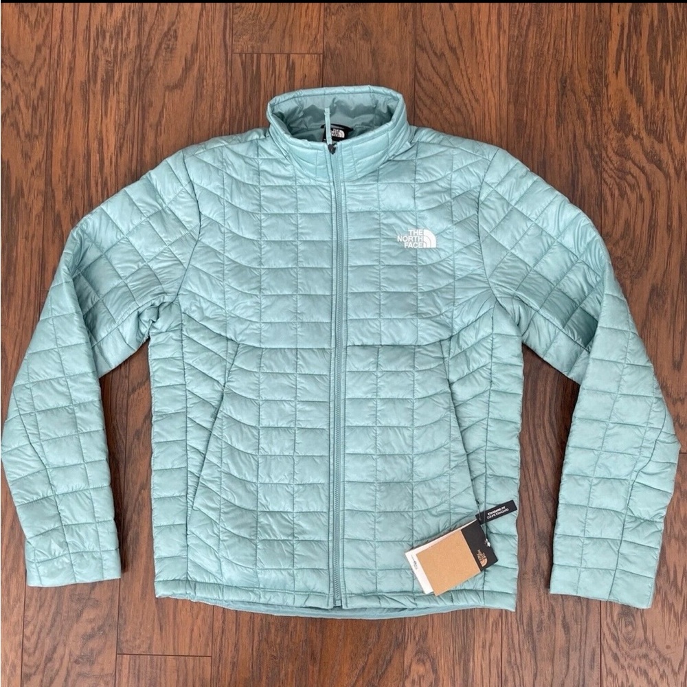 The North Face Light Blue Puffer Jacket